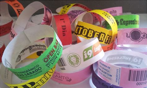 Pulseira Identifica O Tyvek Personalizada Festa E Eventos R