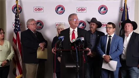 Harris County Gop Holds Press Conference Announcing Lawsuit Against