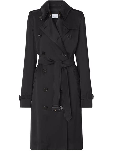 Burberry Silk Lined Long Trench Coat Farfetch
