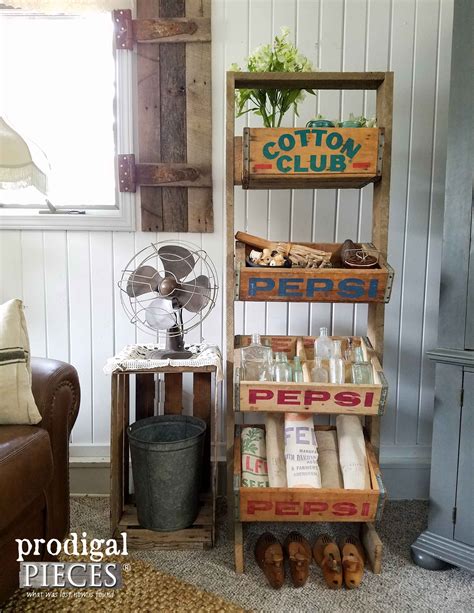 Soda Crate Stand From Vintage Crates Prodigal Pieces Vintage Crates