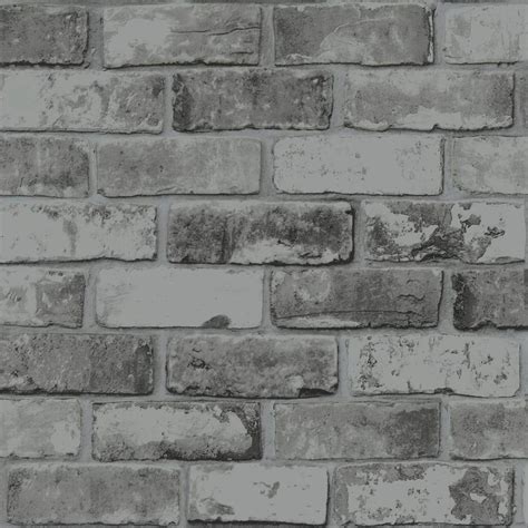 Tapeten Heimwerker 3d Effect Grey Brick Wallpaper Industrial Style