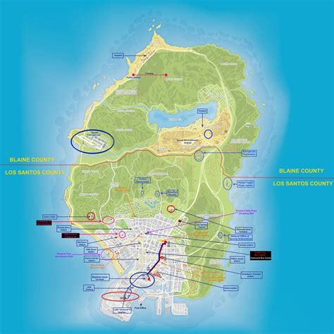Los Santos Bus Map