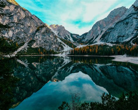 Download 1280x1024 wallpaper lake, nature, mountains, reflections ...