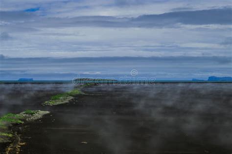 Misty Shore In Northern Iceland Stock Image Image Of Rolling