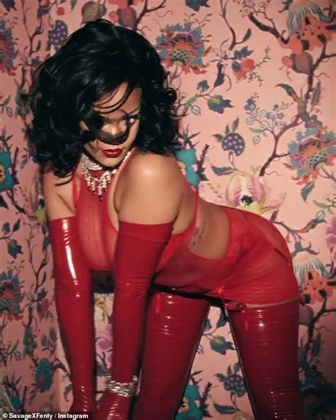 Rihanna Looks Ready For An Early Valentines Day As She Shows Off Her