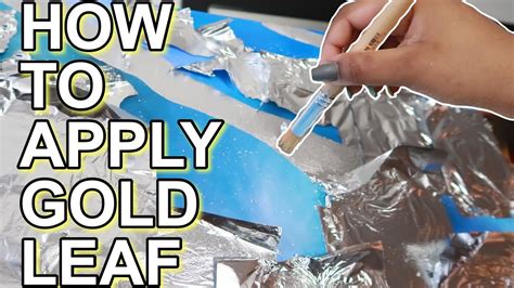 How To Apply Gold Leaf To Canvas Tutorial Youtube