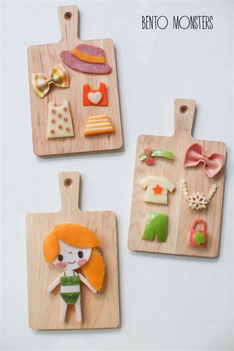 Paper Doll Sandwich Food Art For Kids Cute Food Art Paper Dolls