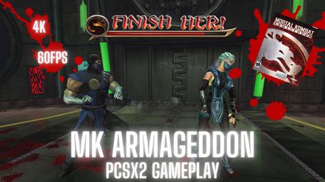 Mortal Kombat Armageddon 4k 60fps 169 Gameplay Sub Zero Arcade