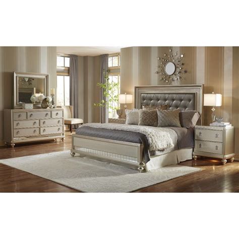 For those with a large stature, finding bedroom sets can be a challenge. Diva Champagne 6-Piece King Bedroom Set - RC Willey Home ...
