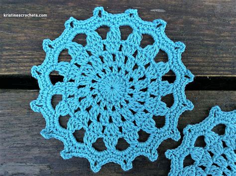 Ravelry Easy Lace Coastermotif Pattern By Kristines Crochets