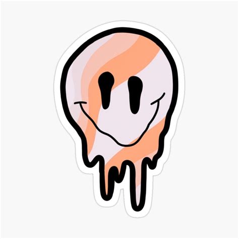 Drippy Smiley Face Sticker By Bellacduncan Smiley Fac