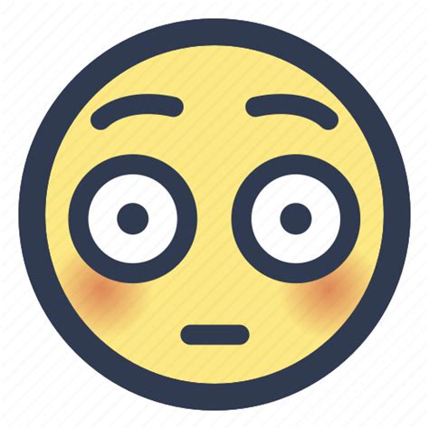 Flushed Face Emojis Emoji Emoji Stickers And Emoticon Png Emojis Images