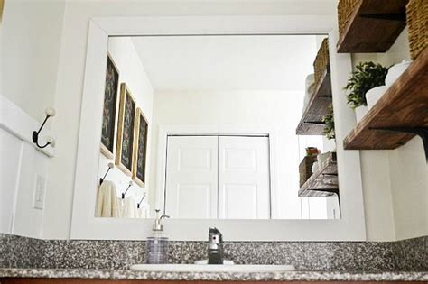 Diy Framed Bathroom Mirrors The Easy Way See How To Frame Your Bathroom Mirrors To Make Your