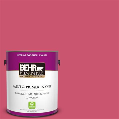 Behr Premium Plus 1 Gal T11 15 Pinkelicious Eggshell Enamel Low Odor