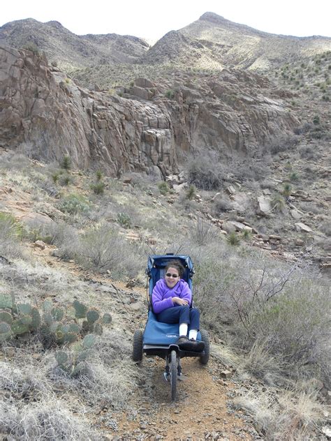 Weather was nice low winds. From Kellisa's Path, with Laurel: Franklin Mountains State ...