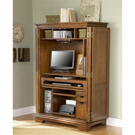 Computer Armoires With Doors Desk Armoire Foter