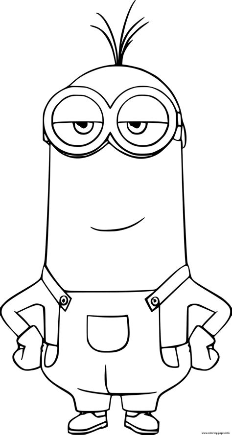 minions kevin perfect coloring page wecoloringpage minions coloring porn sex picture
