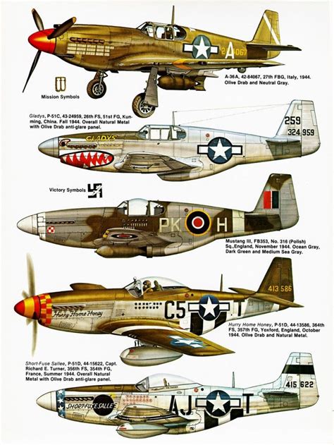 Pin By Paul Mason On Aircraft Colour Profiles Wwii Airplane P51