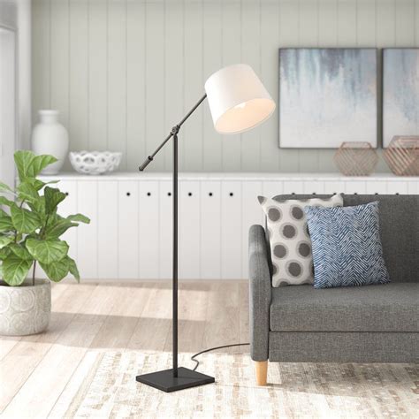 Boost its visual interest with an assortment of throw pillows and high shelves, which can be used to. Drumlough 58" Floor Lamp | Lamps living room, Task floor ...
