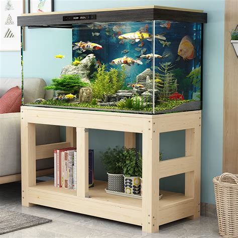 Usd 4871 Solid Wood Fish Tank Bottom Shelf Base Pine Tank Fish Tank