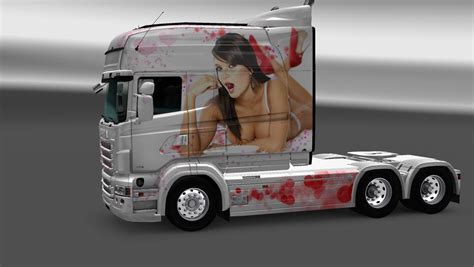 Scania Rs Rjl Longline Beautiful Girls Skin Ets Mods Euro Truck Simulator Mods Ets Mods Lt