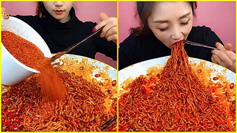 14 Moments Spicy Food Eating Noodles Show Chinese Food Asmr Mukbang