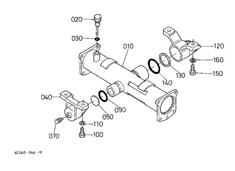 6c040 56110 Kubota Case Front Axle