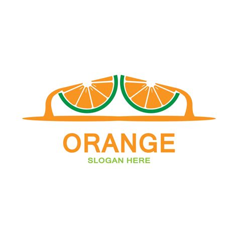 Orange Fruit Logo Icon Vector Plant Inspiration Illustration 7687874