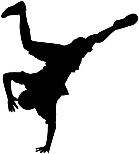 Hip Hop Dance Silhouette Vector Svg In Dance Silhouette
