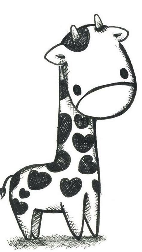 Funny Giraffe Drawing Free Download On Clipartmag