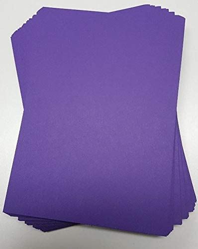 A4 Purple Card Stock X 10 Sheets 240gsm 297mm X 210mm Stella