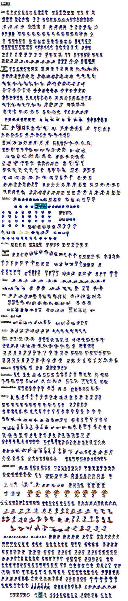 Sthtmi Sonic Th Ultimate Sprite Sheet By Mattplaysvg On Deviantart