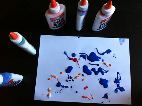 A Childhood List 132 Colorful Glue Paintings