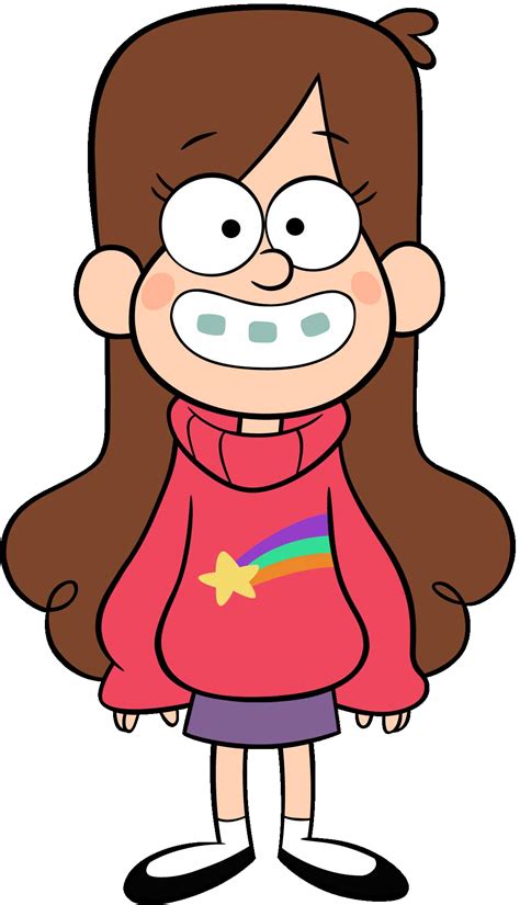 Cartoon Long Haired Girl Mabel Gravity Falls Character Free Image