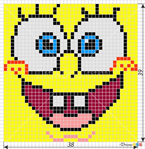Easy Minecraft Pixel Art Spongebob