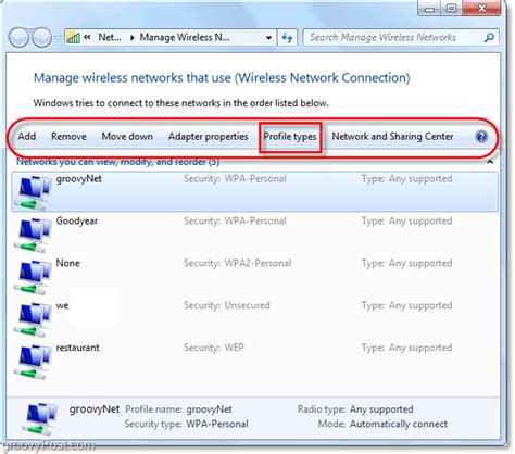 How To Manage Your Wifi Networks In Windows 7