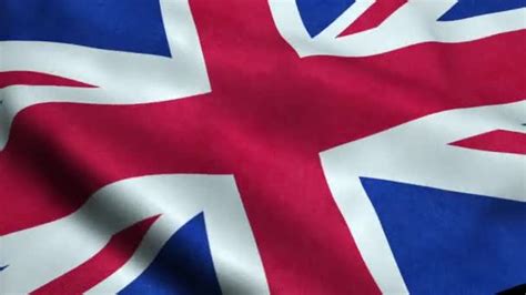 Closeup Of Waving Flag Of Union Jack Uk Great Britain England Symbol