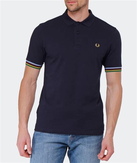 Lyst Fred Perry Bradley Wiggins Champion Tipped Polo Shirt In Blue