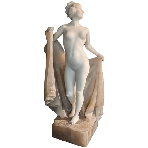 19th C 15 Alabaster Marble State Greek Roman Woman Bathing Ruby Lane
