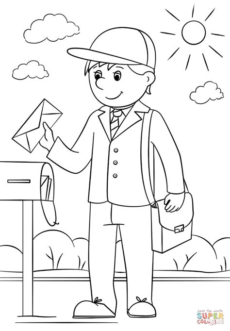 Mail Carrier Printable Coloring Pages Hannah Thoma S Coloring Pages