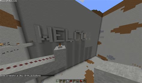 Extremely Large Extendable Welcome Sign Minecraft Project