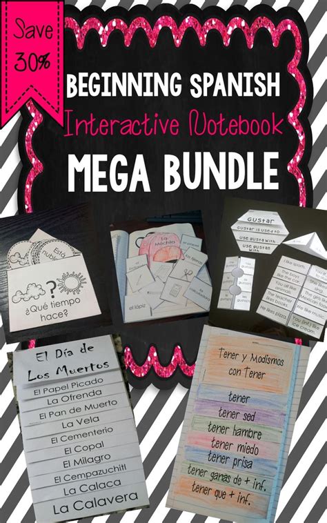 Huge Bundle Of Products For Spanish Interactive Notebooks Spanish