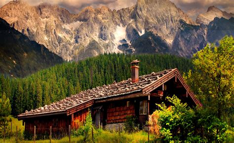 House In The Mountains Wallpaper And Background Image 1919x1180
