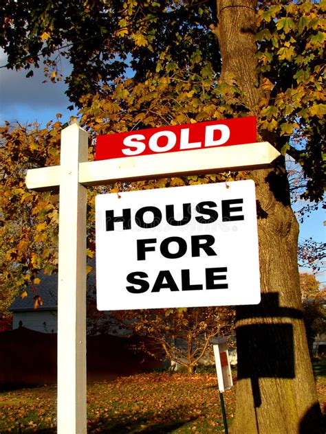 Our prices come straight from developers, property owners and local agencies. Real Estate Sold And House For Sale Sign On Post Stock ...