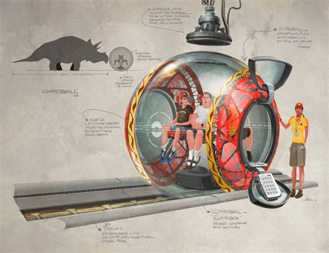 Gyrosphere Color Concept By John Bell Jurassic Park Jurassic Park World Concept Art