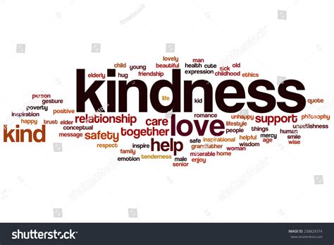 Kindness Word Cloud Concept Love Help Stock Illustration 238829374
