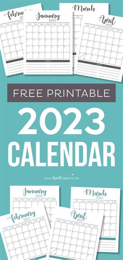 Jump Start Your New Year With This Free 2023 Printable Calendar