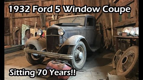 Estate Auction Adventure 1932 Ford Coupe Barn Find Youtube