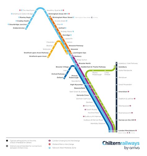 Chiltern Train Rail Map