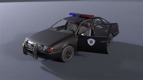 3d Model Ford Taurus Robocop Ocp Police Car Vr Ar Low Poly Cgtrader